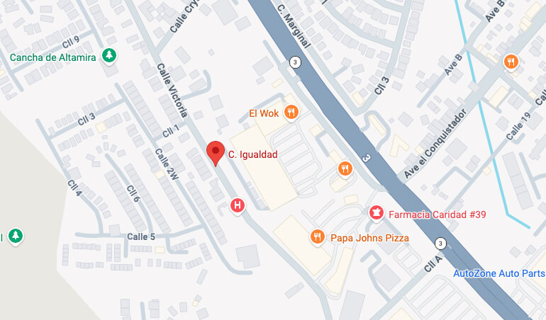 Imagen del mapa mostrando la ubicacion de Ralph's Fajardo en Fajardo