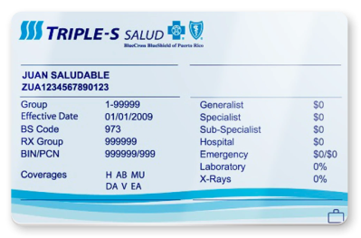 Carnet de afiliado Triple-S Salud